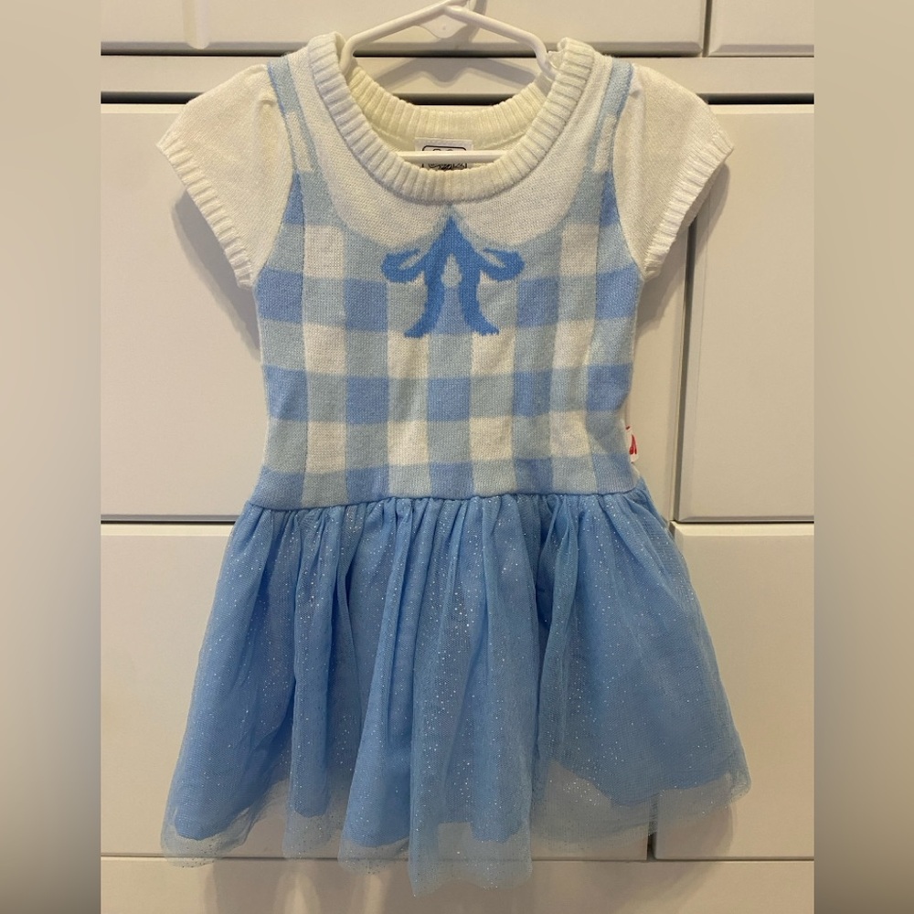 The Wizard of Oz Dorothy Knit Dress with Tulle Skirt / Size 18m / VGUC